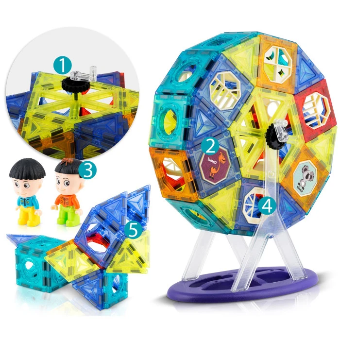 Конструктор магнитный Карусель Ricokids