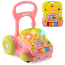 Каталка 2-в-1 интерактивная Ricokids розовая