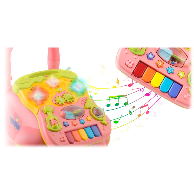 Каталка 2-в-1 интерактивная Ricokids розовая