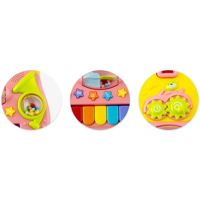 Каталка 2-в-1 интерактивная Ricokids розовая