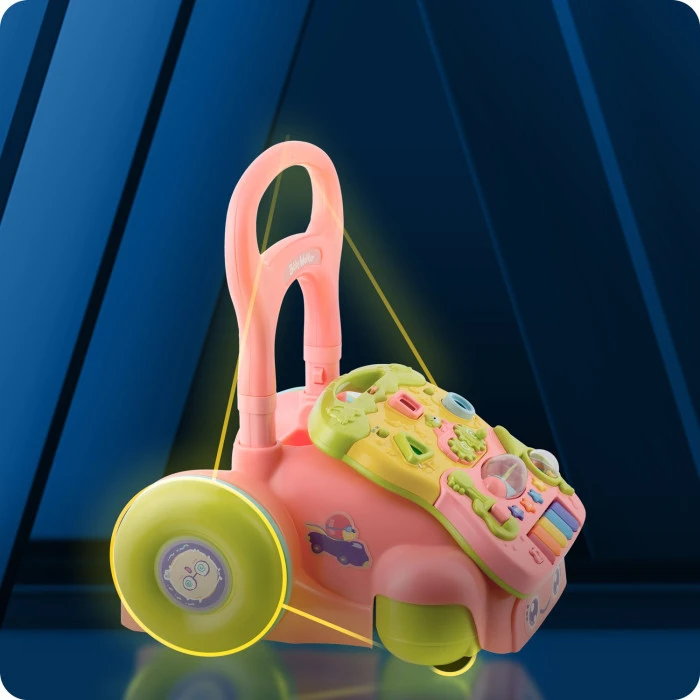 Каталка 2-в-1 интерактивная Ricokids розовая