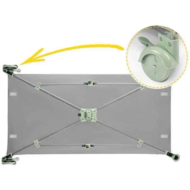 Ліжечко дитяче туристичне Ricokids 125 x 65 x 78 см