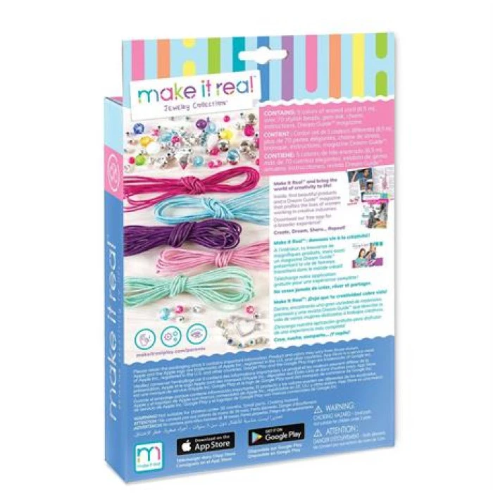 Набор для создания шарм-браслетов Make it Real Яркая радуга 75 эл. (MR1206)
