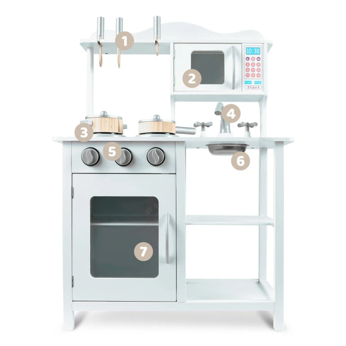 Кухня детская деревянная Ricokods 60 x 30 x 85 см