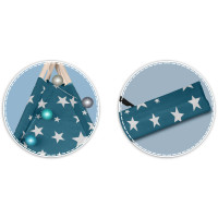 Вигвам детский с гирляндой и фонариками Nukido синий