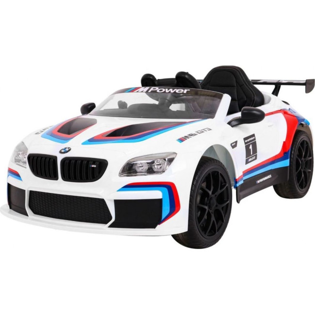Детская аккумуляторная машинка BMW M6 GT3 Белая