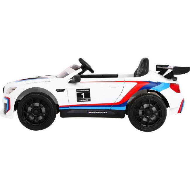 Детская аккумуляторная машинка BMW M6 GT3 Белая