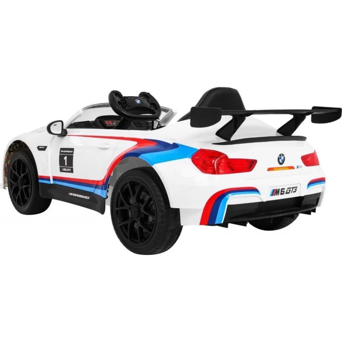 Детская аккумуляторная машинка BMW M6 GT3 Белая