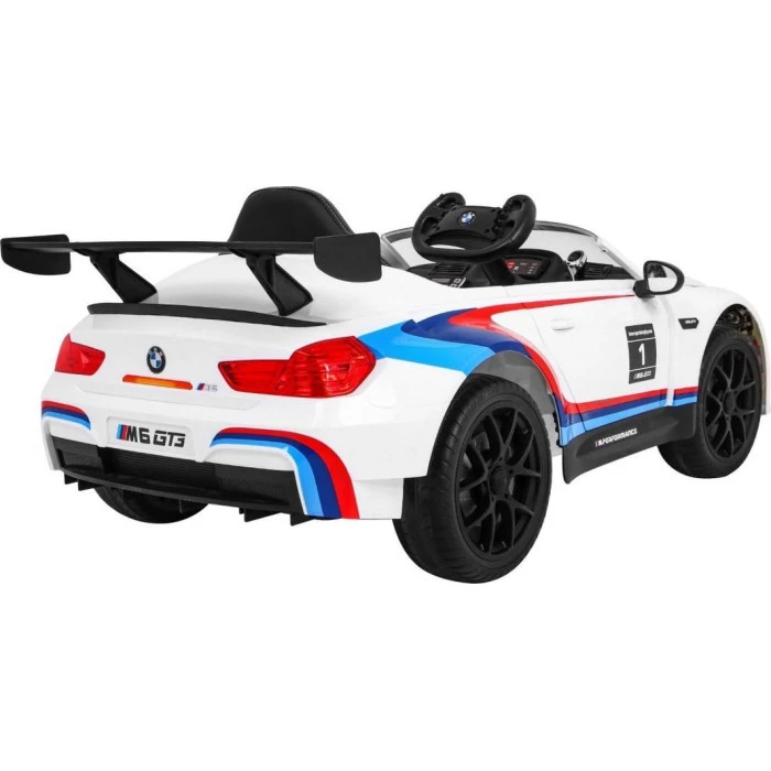 Детская аккумуляторная машинка BMW M6 GT3 Белая