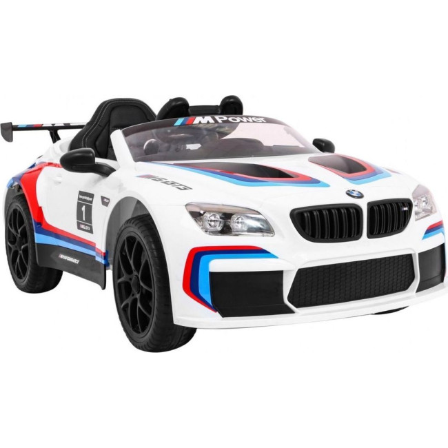 Детская аккумуляторная машинка BMW M6 GT3 Белая