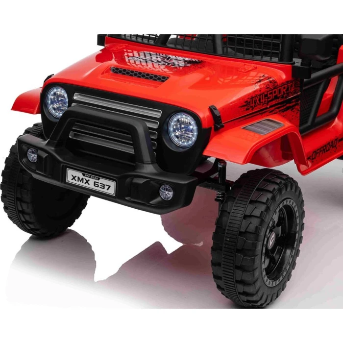 Детский аккумуляторный внедорожник 4х4 СПОРТИВНЫЙ красный
