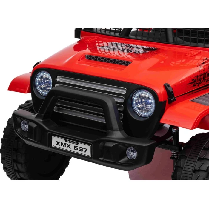 Детский аккумуляторный внедорожник 4х4 СПОРТИВНЫЙ красный