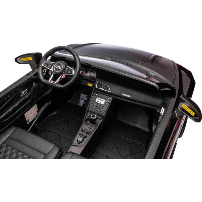 Детская аккумуляторная машинка Audi Spyder R8 LIFT Черная