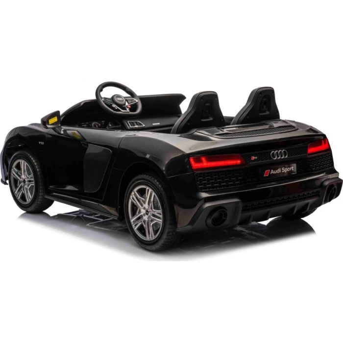 Дитяча акумуляторна машинка Audi Spyder R8 LIFT Чорна