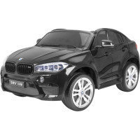 Детская аккумуляторная машинка BMW X6M XXL для 2 детей Черная