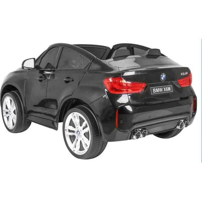 Дитяча акумуляторна машинка BMW X6M XXL для 2 дітей Чорна
