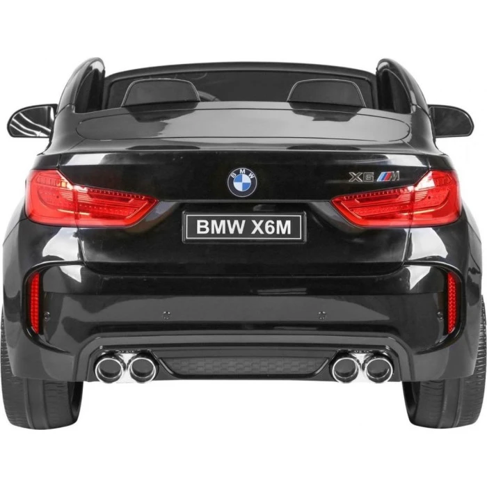 Дитяча акумуляторна машинка BMW X6M XXL для 2 дітей Чорна