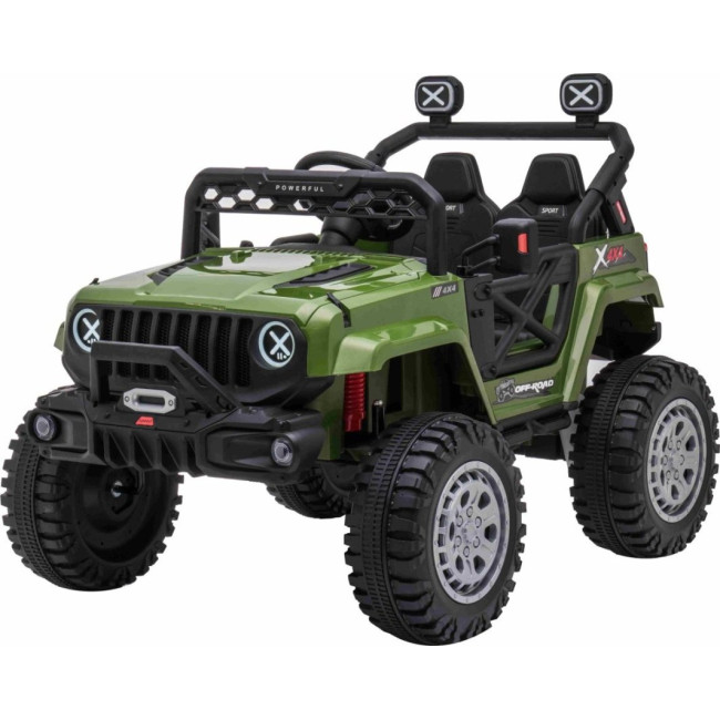 Дитячий акумуляторний позашляховик OFF ROAD Зелений