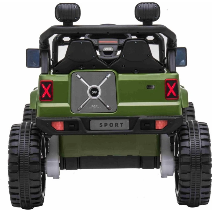 Дитячий акумуляторний позашляховик OFF ROAD Зелений
