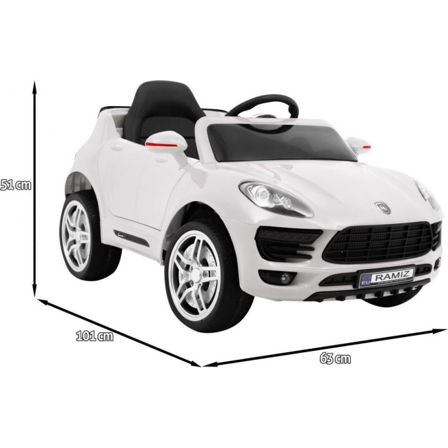 Дитяча акумуляторна машинка Turbo-S Біла