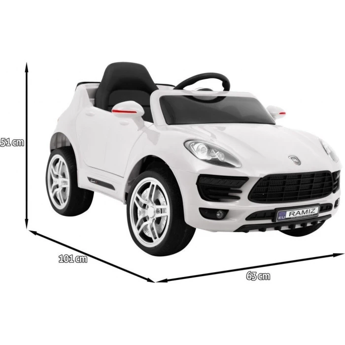 Детская аккумуляторная машинка Turbo-S Белая