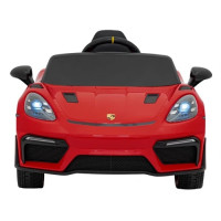 Детская аккумуляторная машинка Porsche 718 крашеная Красная