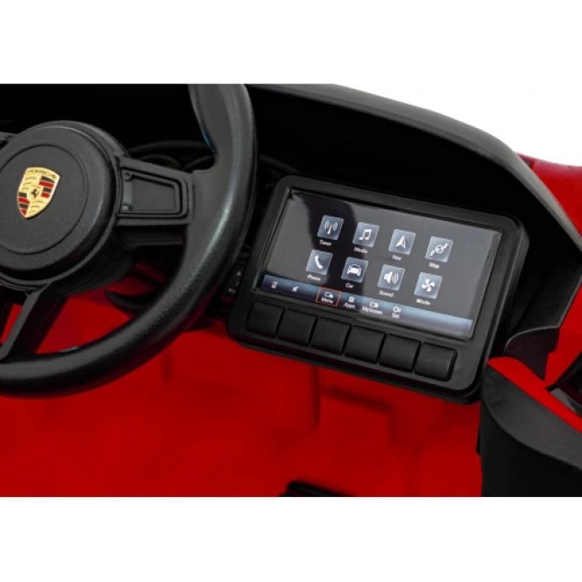 Детская аккумуляторная машинка Porsche 718 крашеная Красная