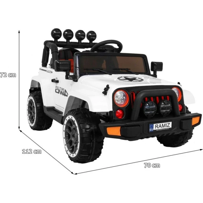 Детский аккумуляторный внедорожник Белый