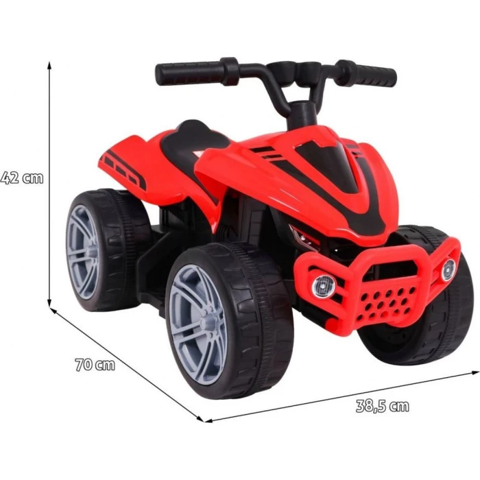 Детский аккумуляторный квадроцикл Little Monster Красный 25 Вт