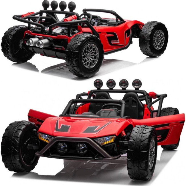Детская аккумуляторная машинка Buggy Racing 5 красная