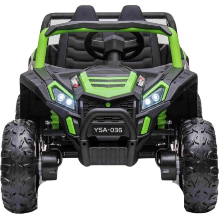 Дитяча акумуляторна машинка Баггі UTV 2000M Racing, зелена