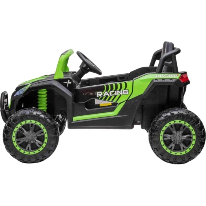 Дитяча акумуляторна машинка Баггі UTV 2000M Racing, зелена