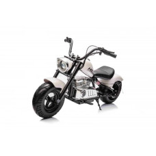 Детский аккумуляторный мотоцикл Chopper Warrior Белый