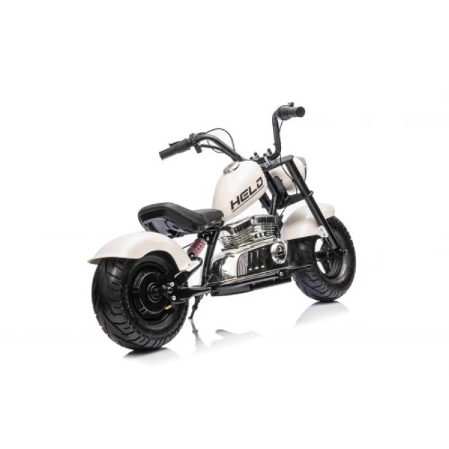 Дитячий акумуляторний мотоцикл Chopper Warrior Білий