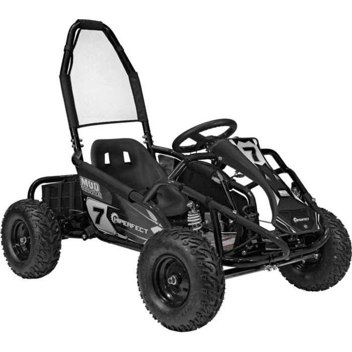 Детский аккумуляторный картинг MUD MONSTER Черный