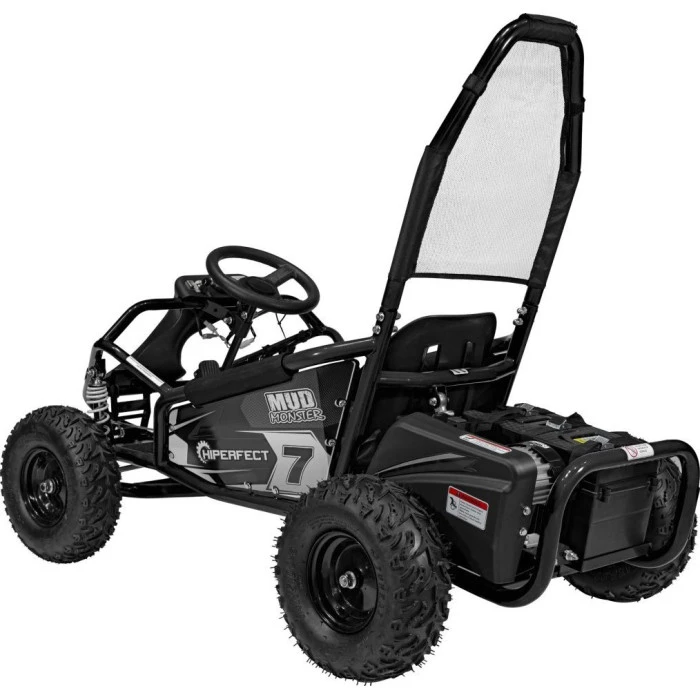 Детский аккумуляторный картинг MUD MONSTER Черный