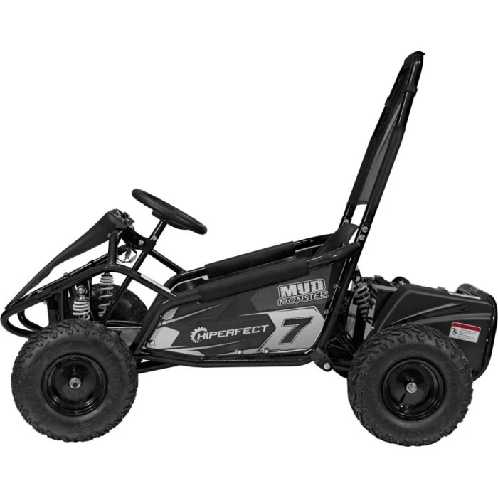Детский аккумуляторный картинг MUD MONSTER Черный