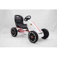 Дитячий педальний картинг ABARTH Білий