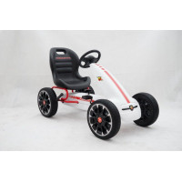 Дитячий педальний картинг ABARTH Білий