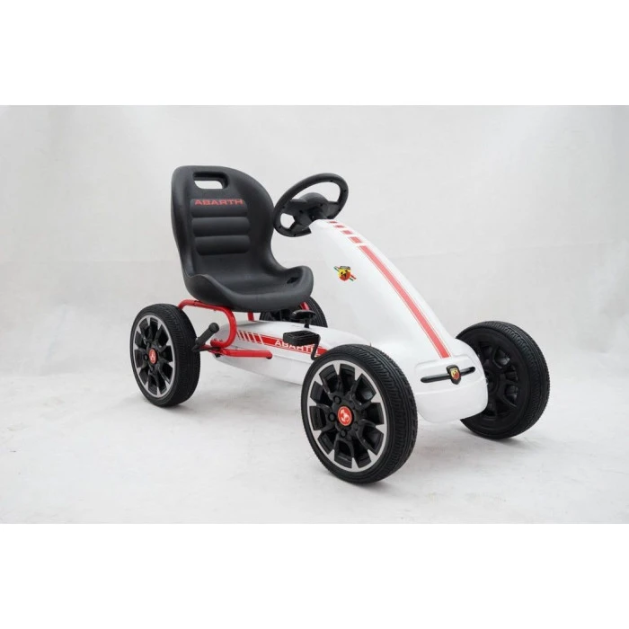 Дитячий педальний картинг ABARTH Білий