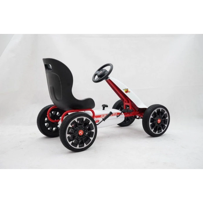 Дитячий педальний картинг ABARTH Білий