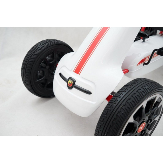 Детский педальный картинг ABARTH Белый