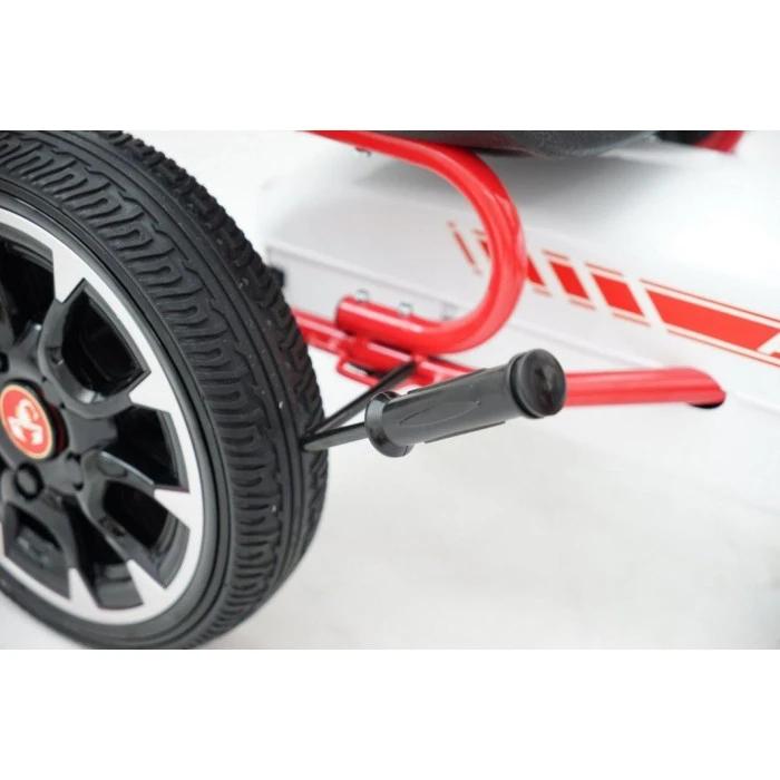 Дитячий педальний картинг ABARTH Білий