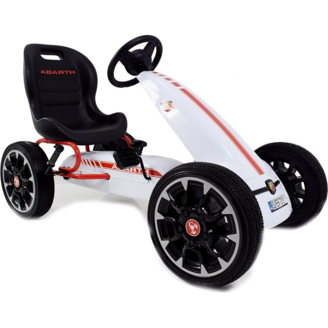 Детский педальный картинг ABARTH Белый