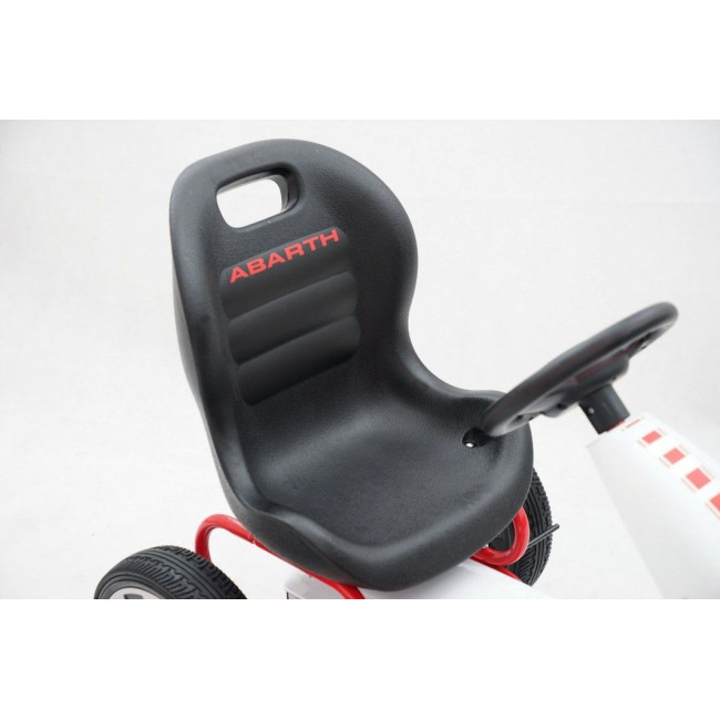 Детский педальный картинг ABARTH Белый