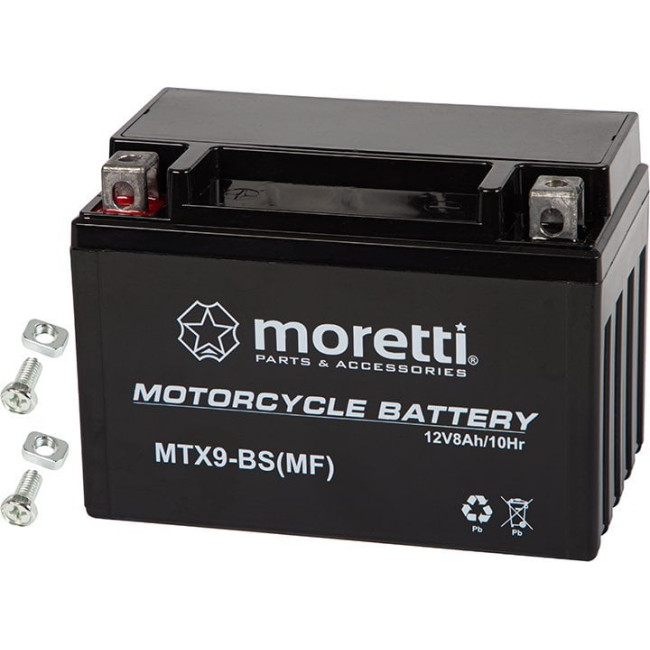 Гелевый аккумулятор для мотоцикла Blow 12v 8ah mtx9-bs moretti