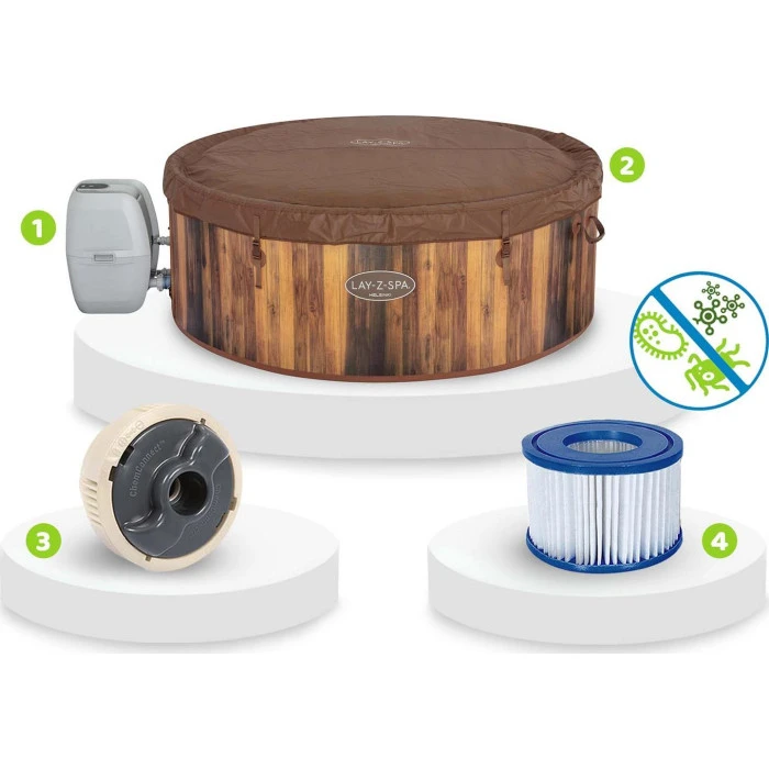 Джакузі-SPA надувне BESTWAY LAY-Z-SPA Helsinki AirJet 6-місне