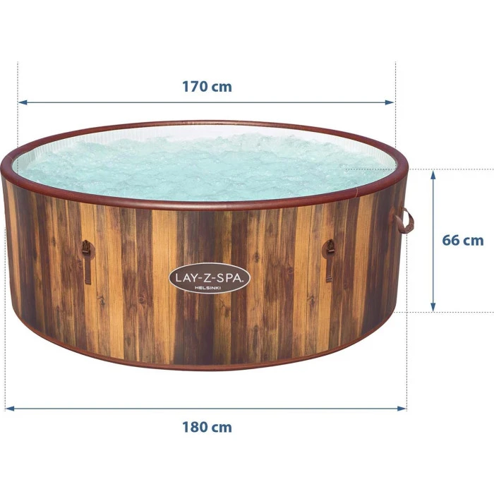 Джакузі-SPA надувне BESTWAY LAY-Z-SPA Helsinki AirJet 6-місне