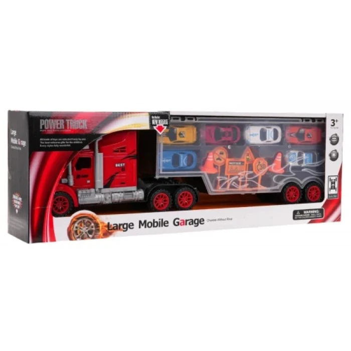 Дитячий іграшковий гараж для вантажівок + легкові автомобілі ZAU.9070-17B