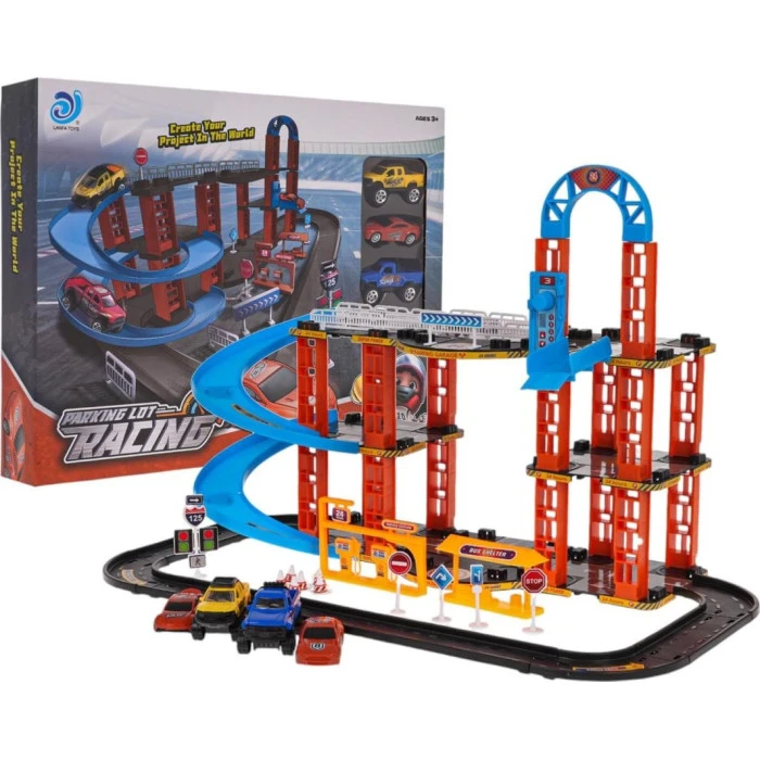 Детский парковочный трек + автомобили ZKT.9977-86